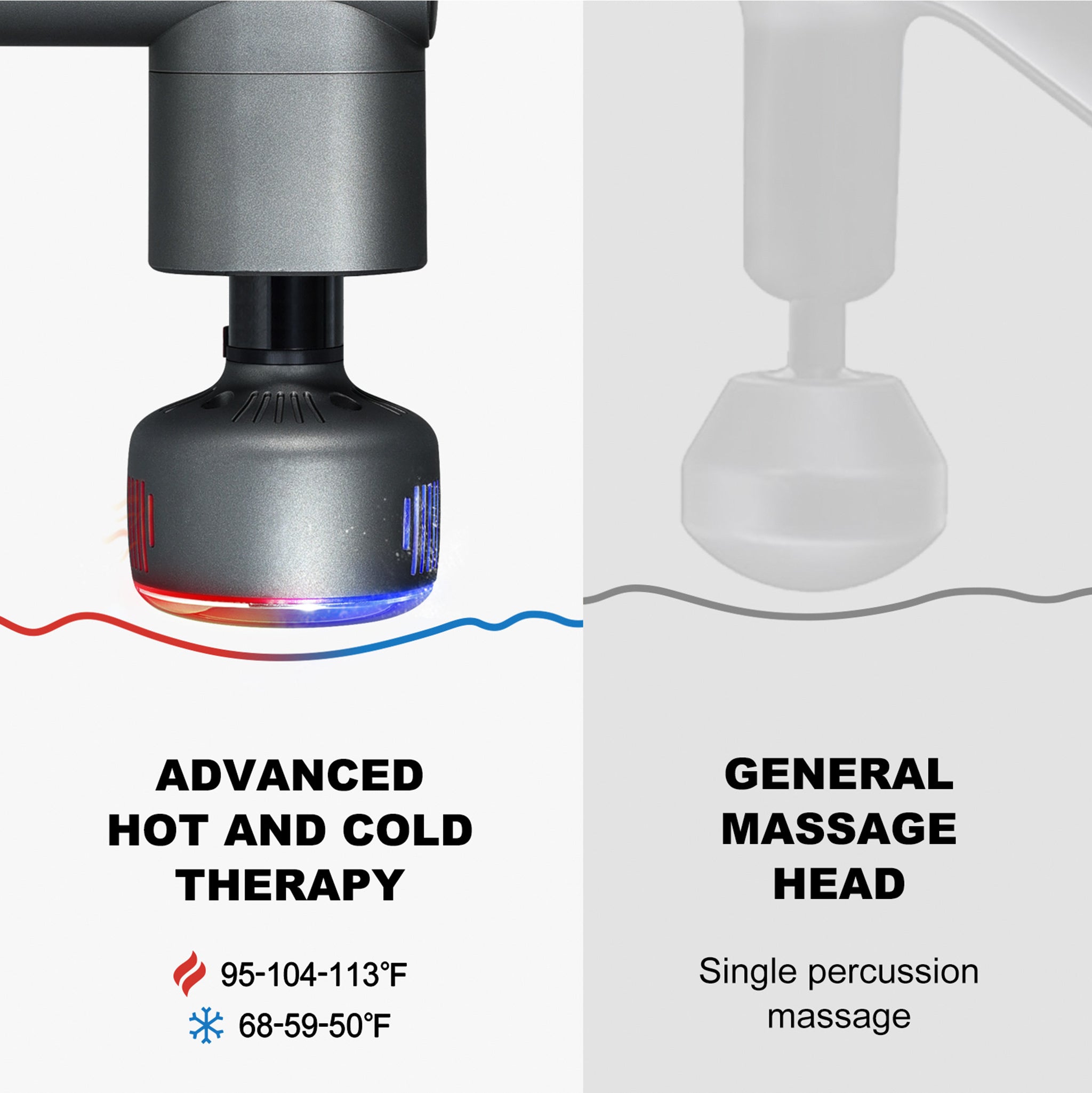 Deep Tissue Muscle Massage Gun With Hot and Cold Therapy.