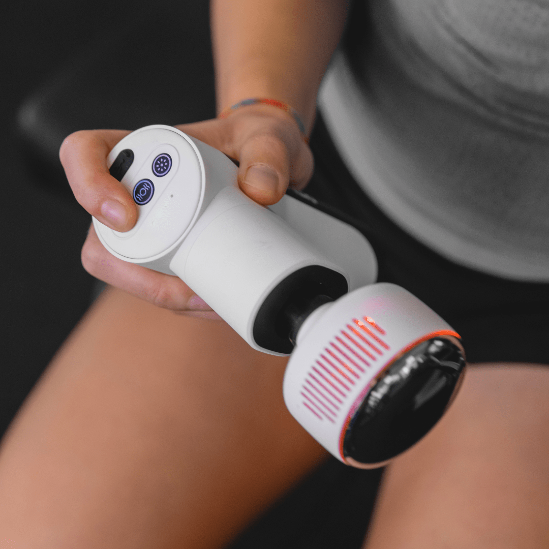 Massage Gun Heat & Cold White