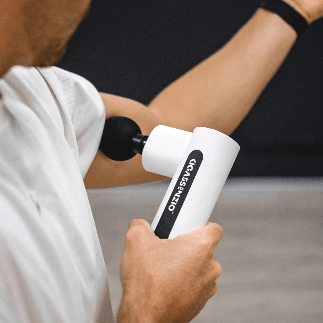 Massage Gun Heat & Cold White