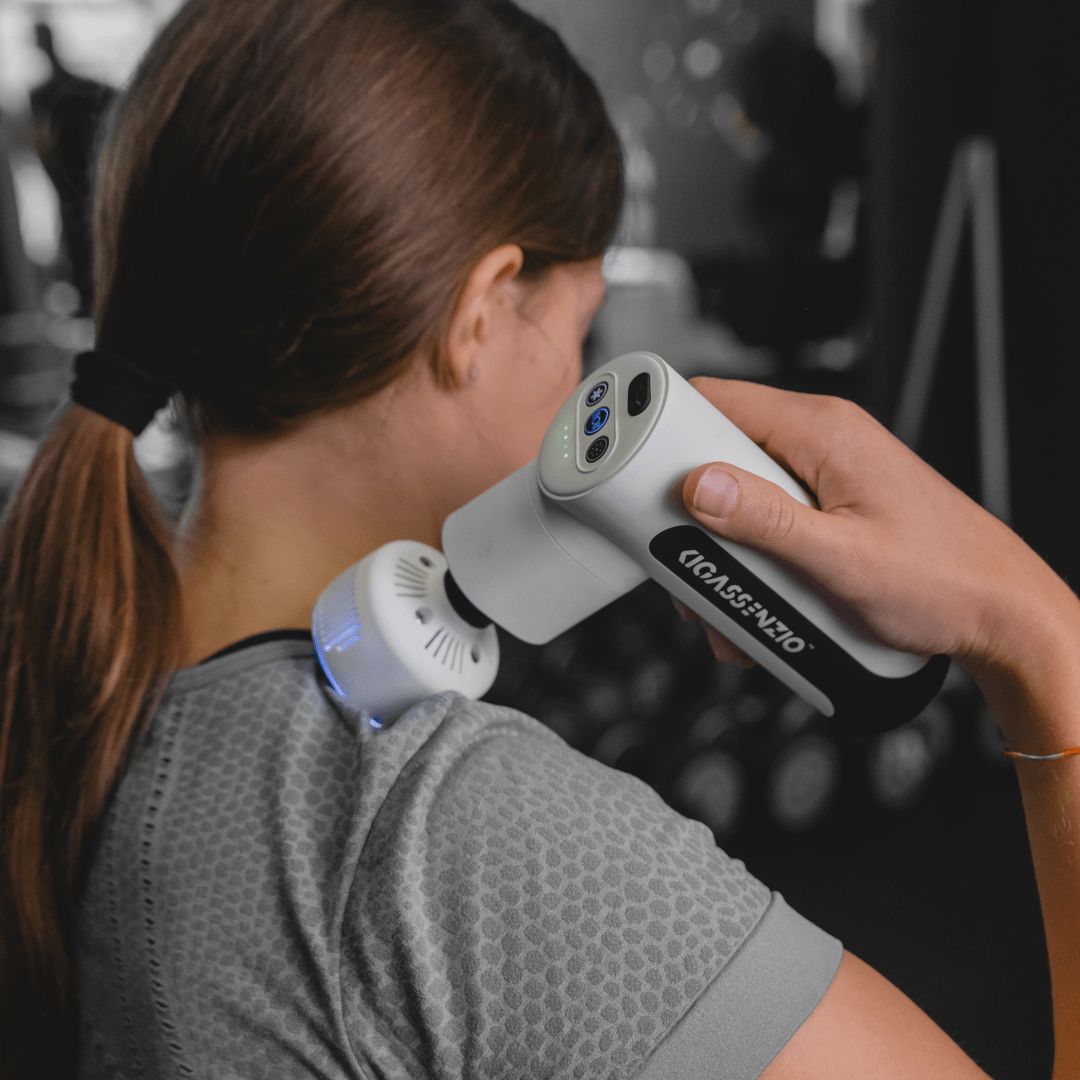 Massage Gun Heat & Cold White