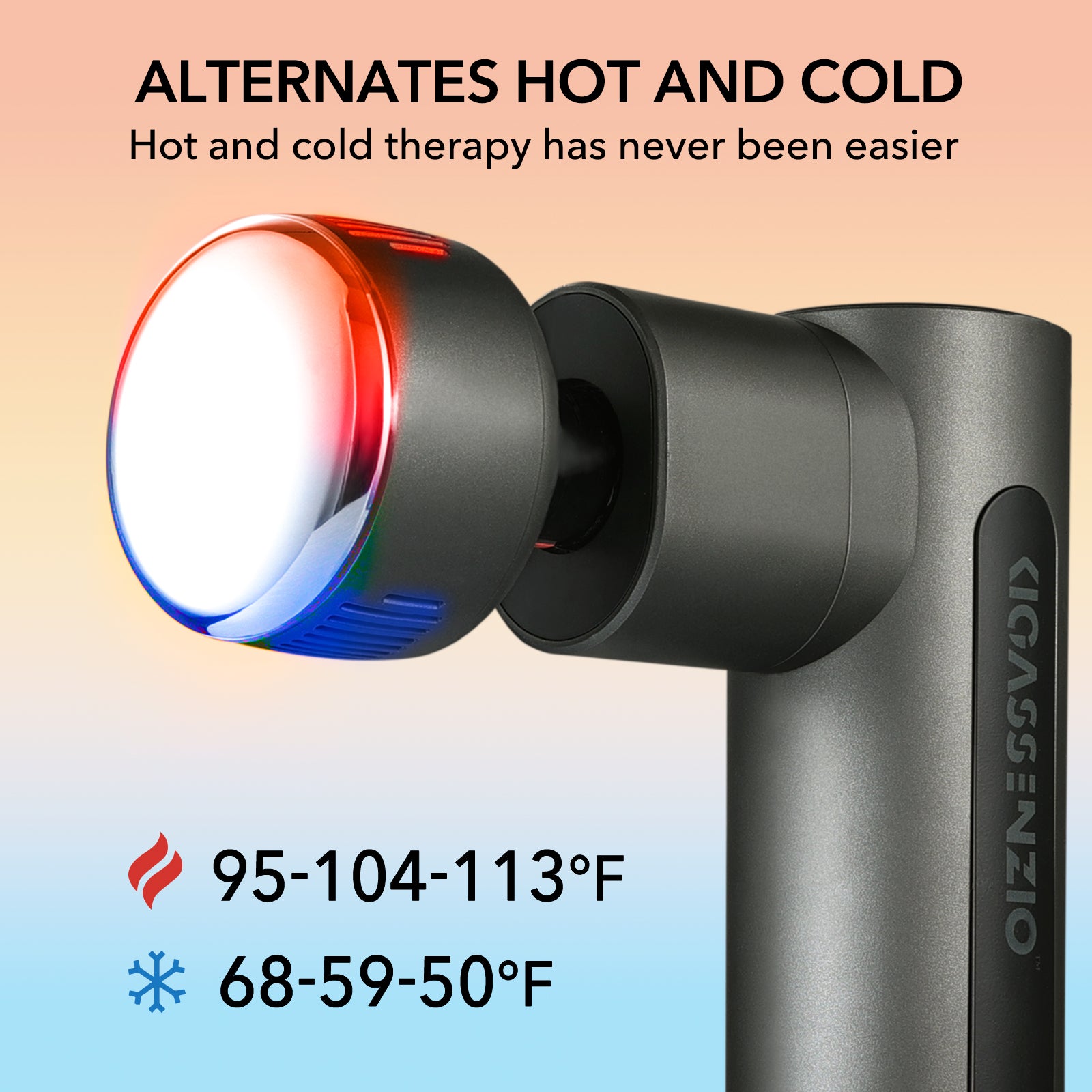 Massage Gun Heat & Cold White