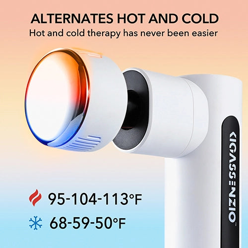 Massage Gun Heat & Cold White
