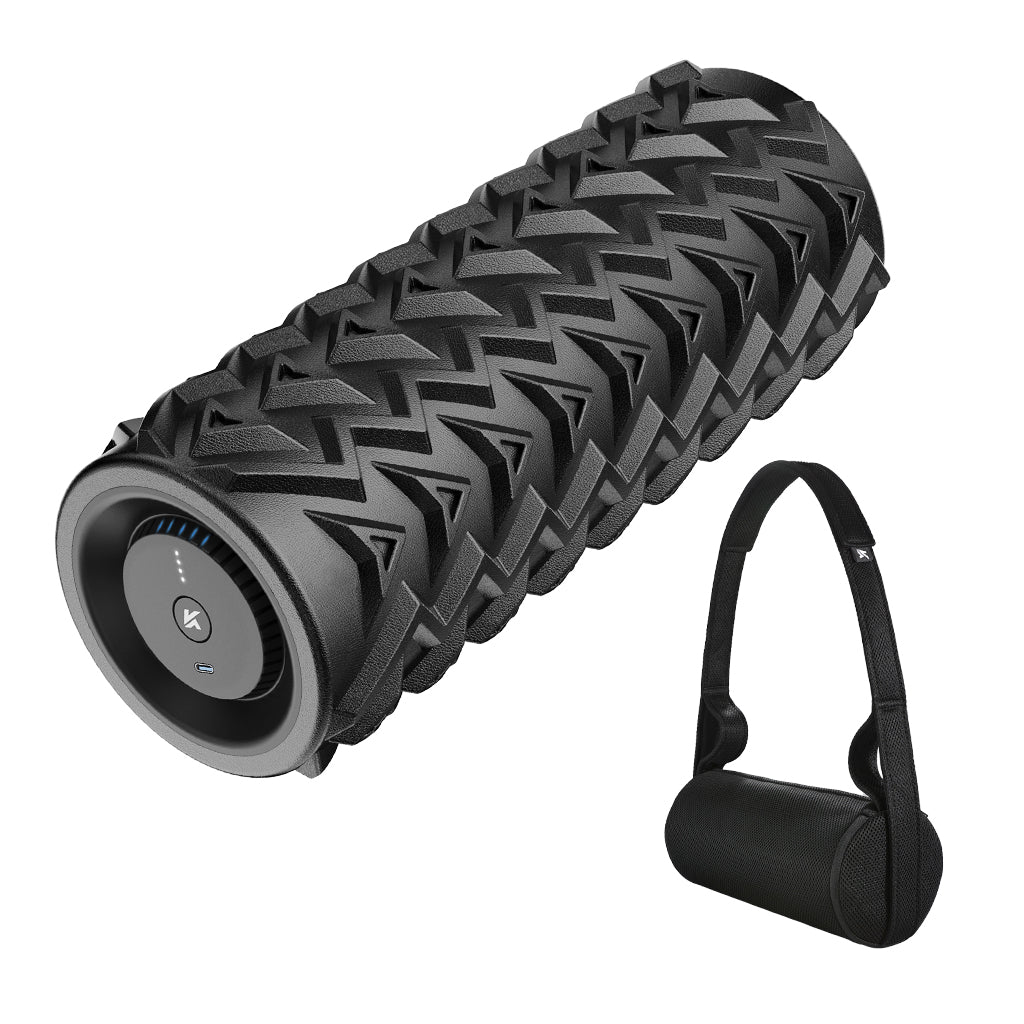 Vibrating Foam Roller Pro  - 5 Speed Deep Tissue Massager with up to 3700 RPM